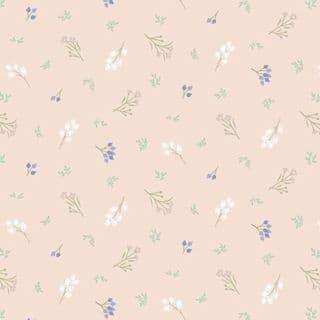 9482 - Sky Garden - Sprig on Pale Peach - Cassandra Connolly - CC58.2 - Cotton Fabric