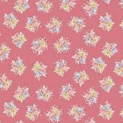 9503 - Petite Fleur - Posy - Floral Bouquet on Pink - Ditzy Floral - 184_P - Cotton Fabric