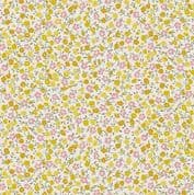 9507 - Petite Fleur - Yellow and Pink on Cream - Ditzy Floral - 185_Y - Cotton Fabric