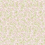 9509 - Petite Fleur - Pink Green Vine on Cream - Ditzy Floral - 186_P - Cotton Fabric