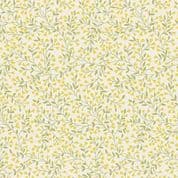 9510 - Petite Fleur - Yellow Green Vine on Cream - Ditzy Floral - 186_Y - Cotton Fabric