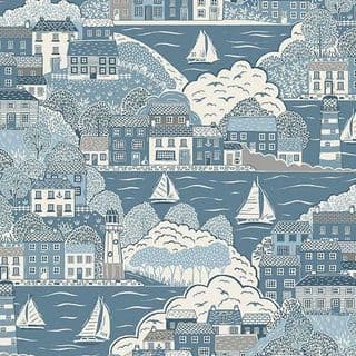9521 - Driftwood - Cove - Seaside Harbour Dark Blue - 171_B7 - Cotton Fabric