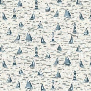 9523 - Driftwood - Sailing - Boats on Cream - 172_Q - Cotton Fabric