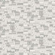 9525 - Driftwood - Cottages - Crowded Cottages Grey - 173_S - Cotton Fabric