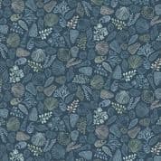 9532 - Driftwood - Shells - Dark Blue - 176_B - Cotton Fabric