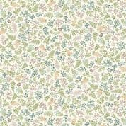 9560 - Little Ones - Foliage - Grasses and Leaves on Cream - 192_Q - Cotton Fabric