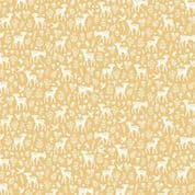 9563 - Little Ones - Deer - Cream on Yellow - 193_Y - Cotton Fabric
