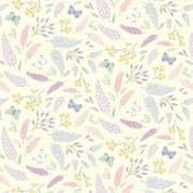9571 - Dear Spring Symphony - Spring Flowers on Cream - Cassandra Connolly - CC67.1 - Cotton Fabric