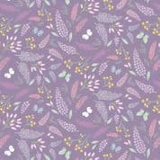 9573 - Dear Spring Symphony - Floral on Dark Purple - Cassandra Connolly - CC67.3 - Cotton Fabric