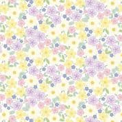 9574 - Dear Spring - Primrose Prairie - On White - Cassandra Connolly - CC68.1 - Cotton Fabric