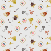 9585 - Small Things Fairytales - The Three Little Piggies - Lewis & Irene - SM117 - Cotton Fabric