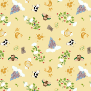 9587 - Small Things Fairytales - Jack And The Beanstalk - Lewis & Irene - SM119 - Cotton Fabric