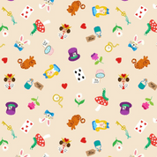 9589 - Small Things Fairytales - Alice in Wonderland - Lewis & Irene - SM121 - Cotton Fabric