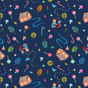 9594 - Small Things Fairytales - Hansel And Gretal - Lewis & Irene - SM126 - Cotton Fabric