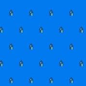 9598 - Sun Print 2026 - Cabin on Cobalt Blue - Makower UK - 10047_B - Cotton Fabric
