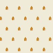 9601 - Sun Print 2026 - Cabin on Natural - Makower UK - 10047_N - Cotton Fabric