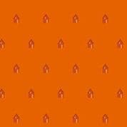 9602 - Sun Print 2026 - Cabin on Campfire Orange - Makower UK - 10047_O - Cotton Fabric