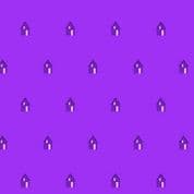 9603 - Sun Print 2026 - Cabin on Galaxy Purple - Makower UK - 10047_P - Cotton Fabric