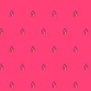 9604 - Sun Print 2026 - Cabin on Redwood Pink- Makower UK - 10047_R - Cotton Fabric