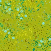 9609 - Sun Print 2026 - Equanimity on Toad Green - Makower UK - 10048_G - Cotton Fabric