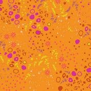 9612 - Sun Print 2026 - Equanimity on Squash Orange - Makower UK - 10048_O - Cotton Fabric