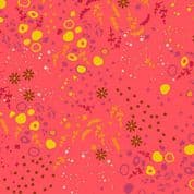 9613 - Sun Print 2026 - Equanimity on Strawberry Red - Makower UK - 10048_R - Cotton Fabric