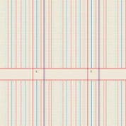 9619 - Sun Print 2026 - Ledger on Paper Off White - Makower UK - 10049_L - Cotton Fabric