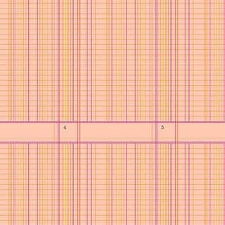 9620 - Sun Print 2026 - Ledger on Tangerine/Peach - Makower UK - 10049_O - Cotton Fabric