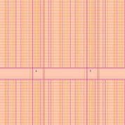 9620 - Sun Print 2026 - Ledger on Tangerine/Peach - Makower UK - 10049_O - Cotton Fabric