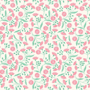 9631 - Botanical Oasis - Tropical Flower on Cream - Lewis & Irene - A984A - Cotton Fabric