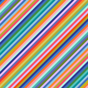 9650 - Animal Alphabet - Multicolour Stripes - Lewis & Irene - A973A - Cotton Fabric