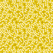 9659 - Boho Blooms - Sunshine Yellow Flower Sprigs - Lewis & Irene - L14C - Cotton Fabric