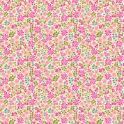 9660 - Boho Blooms - Floral Burst Pinks and Greens - Lewis & Irene - L15A - Cotton Fabric