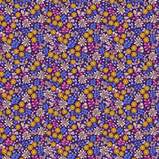 9662 - Boho Blooms - Floral Burst on Dark Purple - Lewis & Irene - L15C - Cotton Fabric