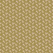 A Woodsy Cottage - 9191 - Makower UK - Cottage Garden - Olive Green - 1365_G - Cotton Fabric