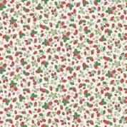 Afternoon Tea - 9137 - Makower UK - Strawberry Fizz on Cream - 092_Q - Cotton Fabric