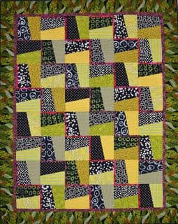 Against the Rail Quilt Pattern