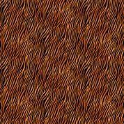 Around the World - 7802 - Animals Zebra Stripes on Rust - Makower UK 2401.V - Cotton Fabric