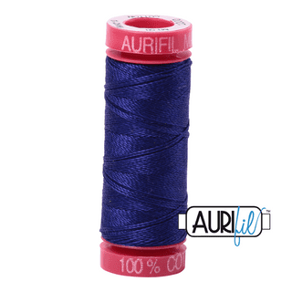 Aurifil 12 Cotton Thread - 1200 (Dark Blue)