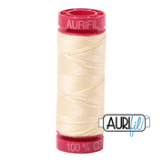 Aurifil 12 Cotton Thread - 2110 (Pale Yellow)