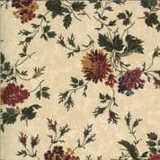 Bittersweet Lane - 7411 - 9640.11 Kansas Troubles - Floral on Sand Cotton Fabric