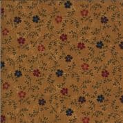 Bittersweet Lane - 7416 - 9642.12 Kansas Troubles - Floral on Goldenrod Tan Cotton Fabric