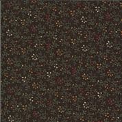 Bittersweet Lane - 7422 - 9643.18 Kansas Troubles - Floral Sprig on Dark Brown Cotton Fabric