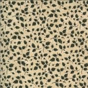 Bittersweet Lane - 7424 - 9645.11 Kansas Troubles - Green Leaf on Sand Beige Cotton Fabric