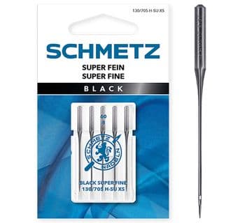 Black Super Fine Size 70 Needles