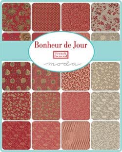 Bonheur de Jour - Mini Charm by French General  for Moda Fabrics
