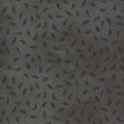 Botanicals - 7851 - Janet Clare - Small Feathers on Graphite - Moda 16912.13 - Cotton Fabric