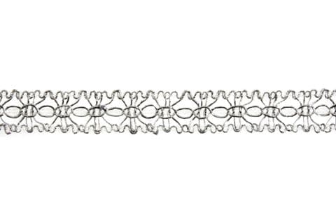 Braid - Silver Metallic - 18mm Wide