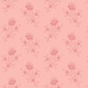 Braveheart by Makower UK - 6636 - Traditional Floral Stem on Pale Pink - 9175_RE - Cotton Fabric
