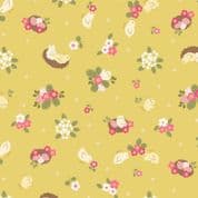 Bunny Hop - 7523 - Lewis & Irene A528.2 - Chicks on Yellow Cotton Fabric